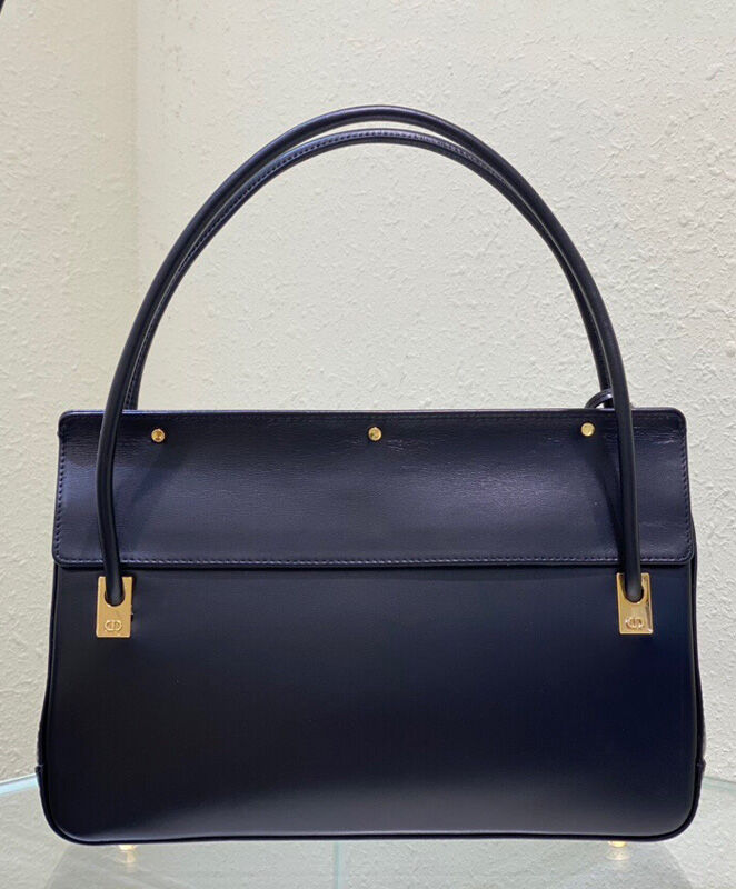 Christian Dior Parisienne Bag Leather Black